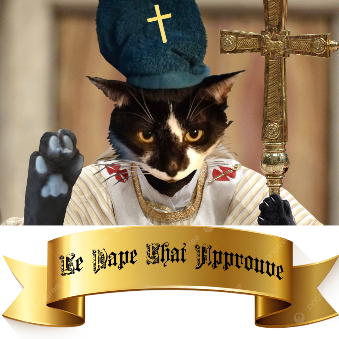 Le pape chat bénit le beurre